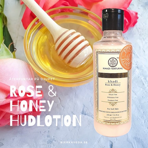 Kroppslotion Ros & Honung Khadi natural 210 ml