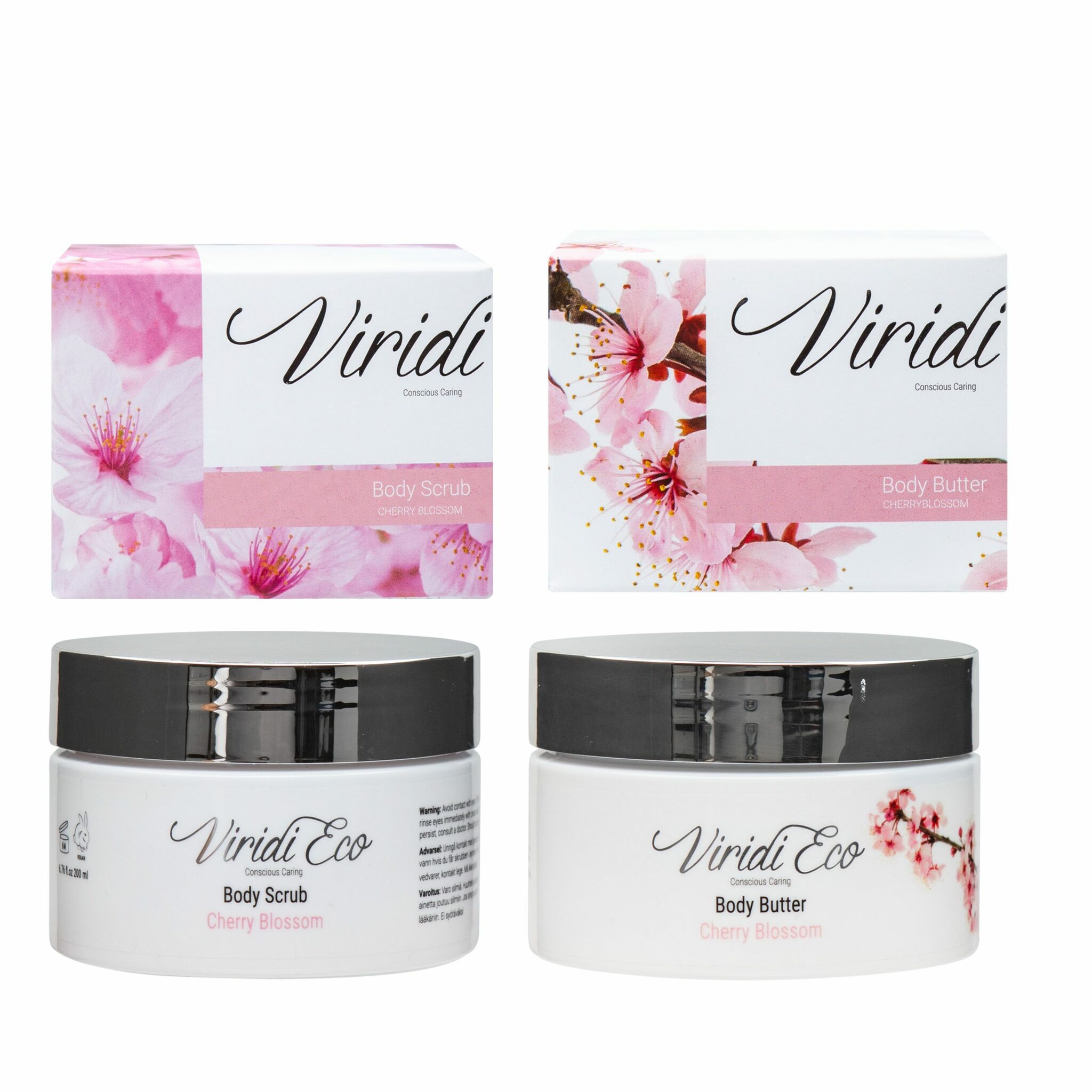 Body SPA-kit Cherry Blossom Viridieco 200 ml +200 ml