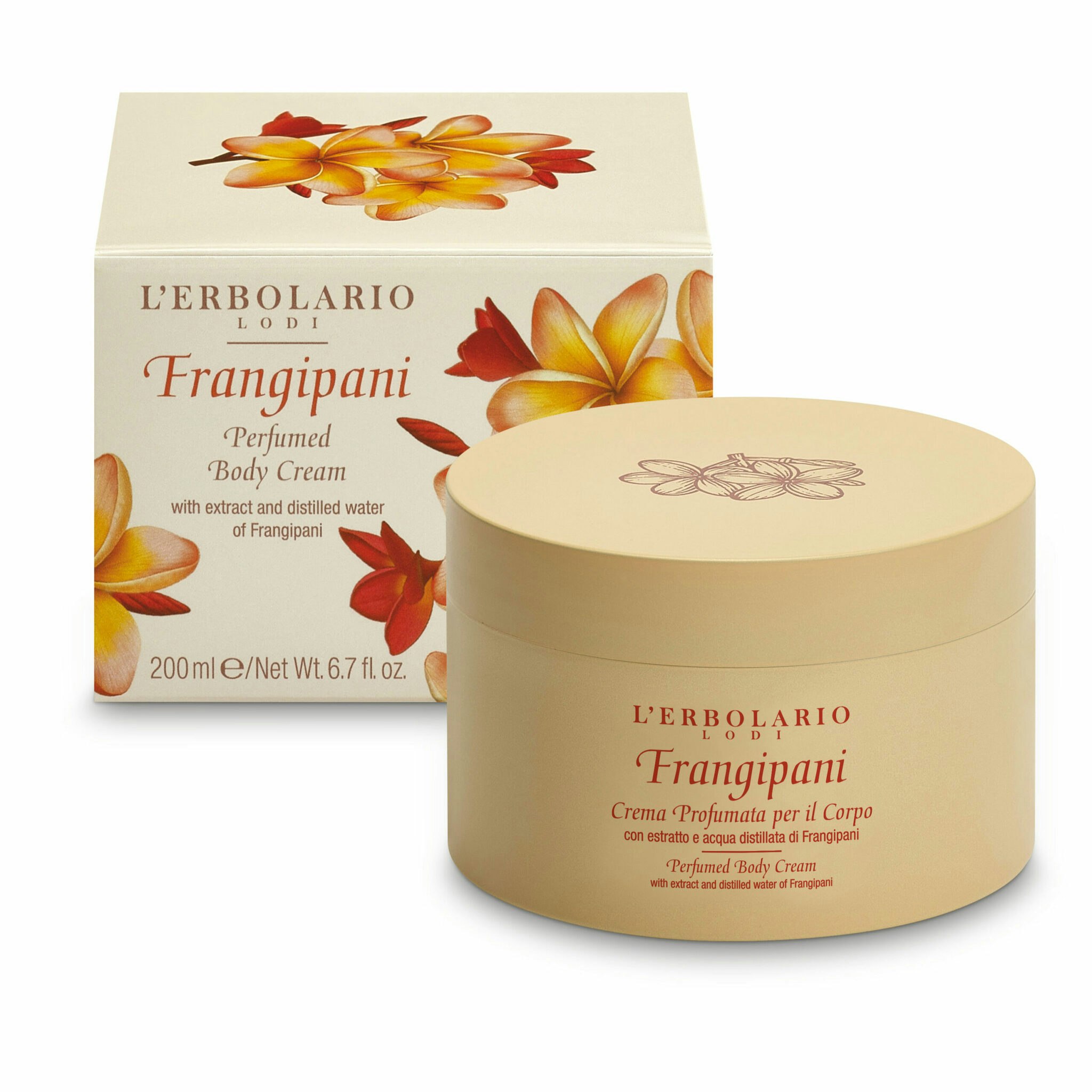 Kroppskräm Frangipani Lérbolario 200 ml