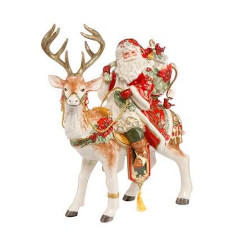 Santa on Deer