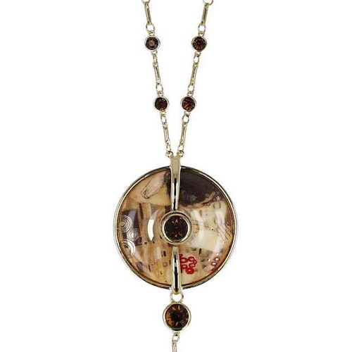 Goebelkedja med hänge »Amulet The Kiss, Gustav Klimt