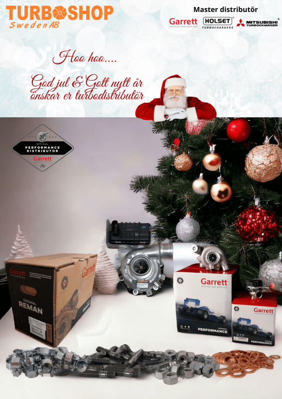 God jul & gott nytt år ifrån er turboleverantör - Turboshop Sweden AB