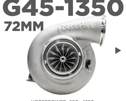 GARRETT G45-1350 72 MM A/R 1.28 T4 twin.