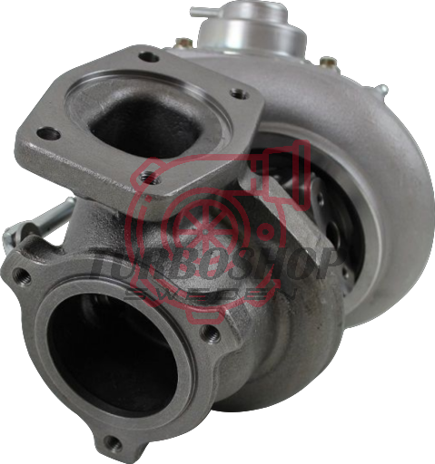 Turboshop Solutions unika TD04HL-16T TD04 16T Billet med #7  raka avgashus  ( 280-330 hk ) ( Volvo )