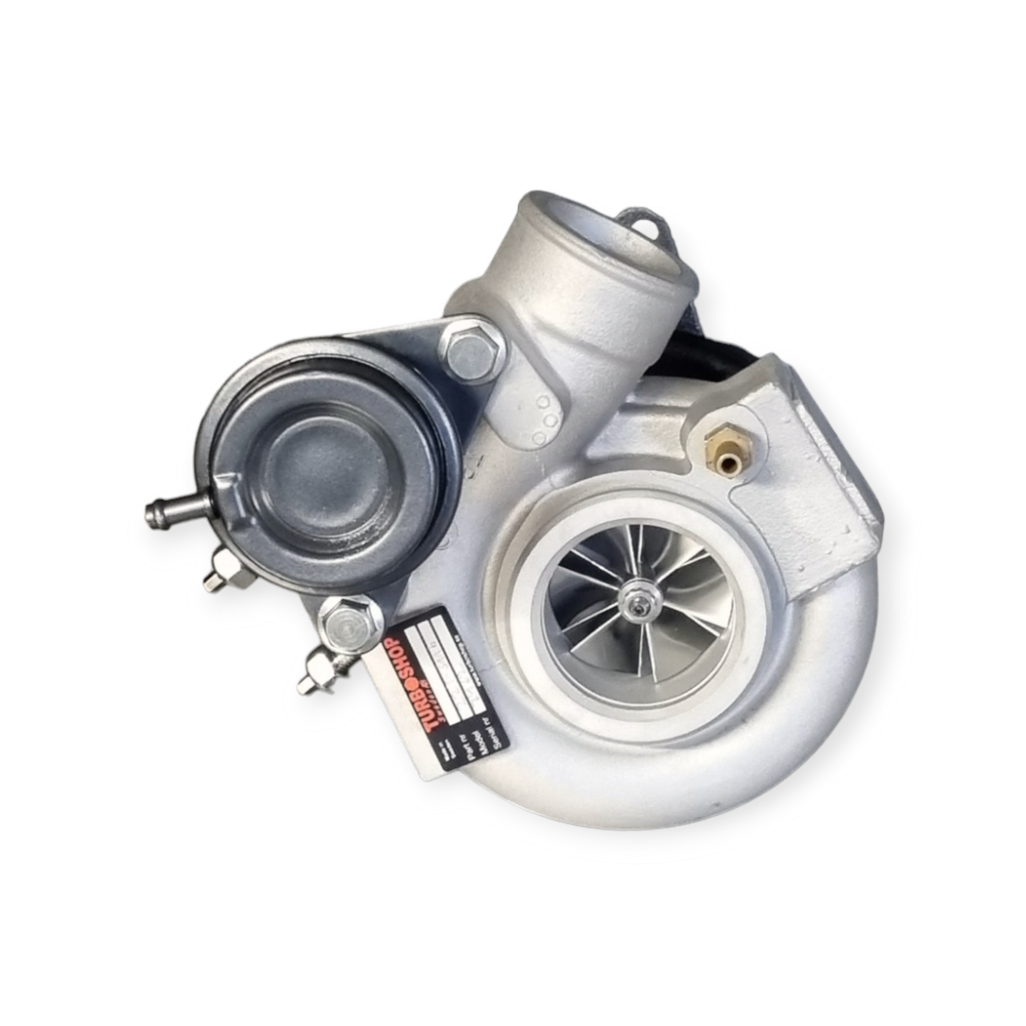 Turboshop TD04HL 20T A/R 7CM Billet upgrade  Saab 9-5 / 9-3 bolt on. 49189-01810 / 49189-01850 19T TD04 Saab 19T ( Kungscobra anslutning )