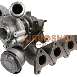 49373-01005 Mitsubishi TD025 renoverad original turbo 1.4 TSI / TFSI ! ( Bytesturbo )