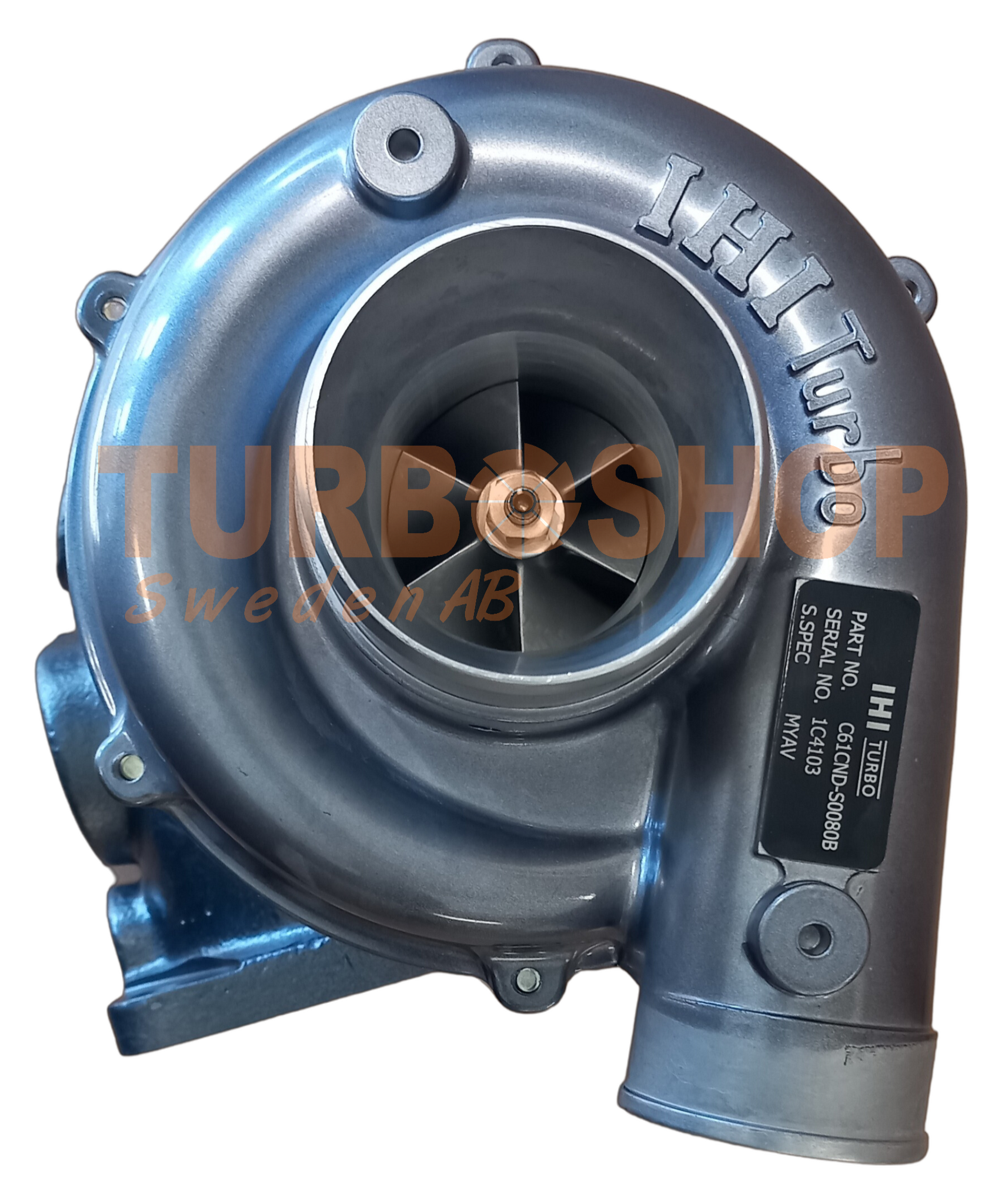 MYAV IHI renoverad turbo med rostfri hylsa. Oem nummer : 6T-583, 119195-18031, 119195-18030 ( Bytesturbo )