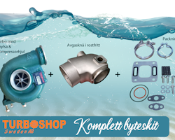 Volvo Penta komplett byteskit Billet upgrade AD41B mfl  OEM : 838697, 860918, 3802061 / 53269886290 RF Hylsa, Billet, Rostfritt avgasknä, avgasklämma & packningssats ( Storsäljare )