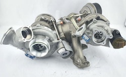 10009880162 / 10009880331 BorgWarner fabriksny originalturbo -  dubbelturbo Volvo : D4202 ( Bytesturbo )