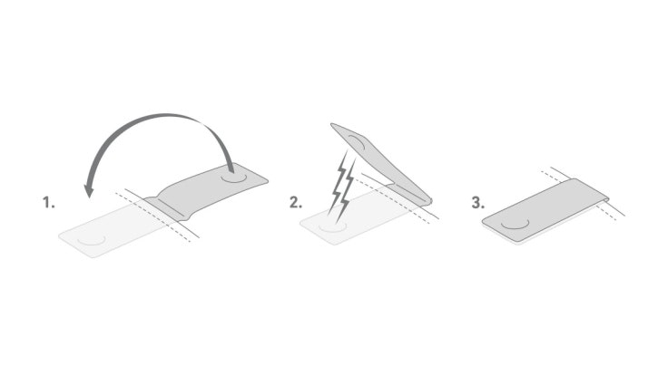 Magnetiska reflexer Svart 2-Pack - Bookman