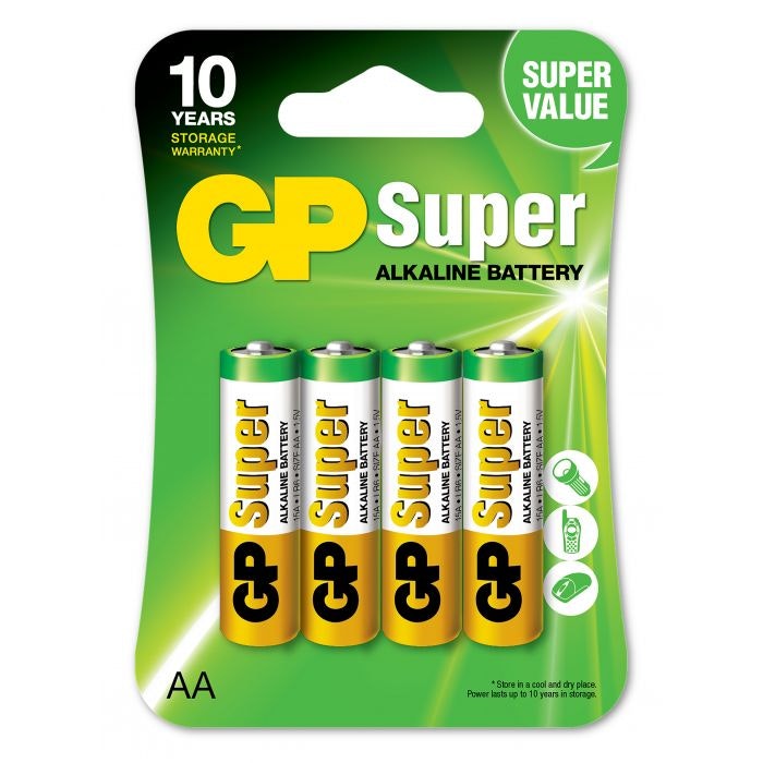 GP Super Alkaline AA 15A/LR6 Batterier 40-pack