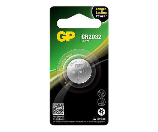 GP CR2032 Lithium Knappcellsbatteri 10-pack