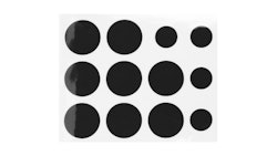 Bookman 12 st klistermärken reflex cirklar, finns i flera färger