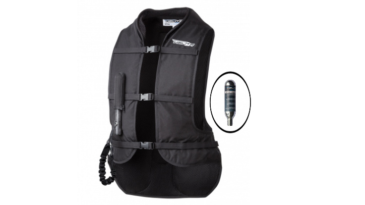 HELITE Air Jacket säkerhetsväst, ridning airbag + extra patron