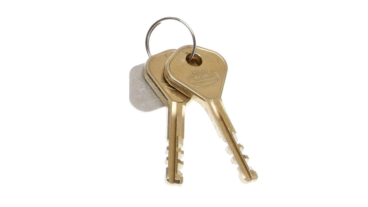 Combilock 2 st extra nycklar till släpvagnslås
