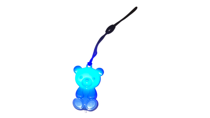 Blinkande björn, Blinky bear, 80 h LED, syns i mörkret, save lives now