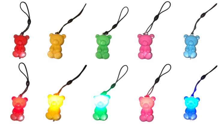 Blinkande björn, Blinky bear, 80 h LED, syns i mörkret, save lives now