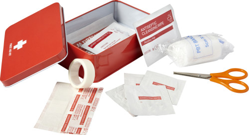 Första hjälpen set med 15 delar - Praktisk och lättanvänd medicinväska för alla hushåll