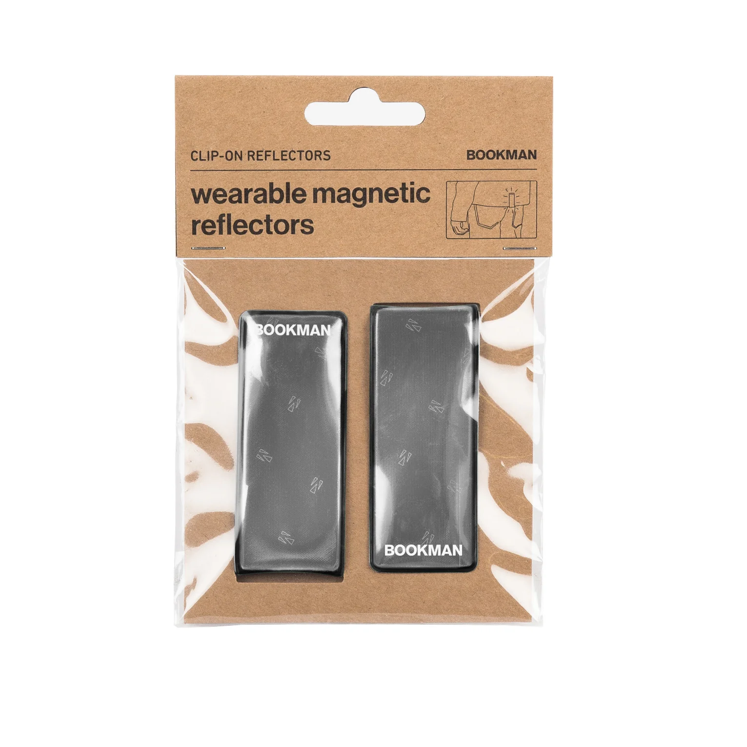 Magnetiska reflexer Svart 2-Pack - Bookman