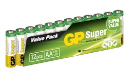 GP Super Alkaline AA 15A/LR6 Batterier 12-pack