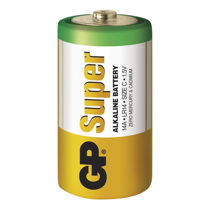 GP Super Alkaline C-batteri 14A/LR14 2-pack