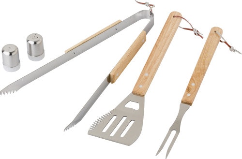 Grillset i rostfritt stål - 6 delar