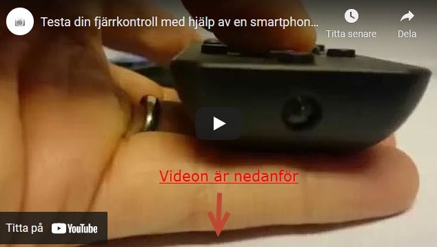 När fjärrkontrollen slutar fungera...