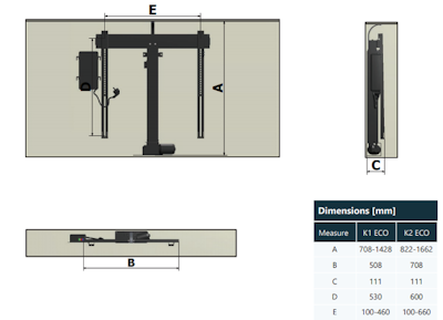 Sabaj Tv-Hiss / TV-lift 84cm SMART med tillbehör