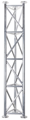  Fackverksmast / rör aluminium 5,5 m komplett med fällbar fot