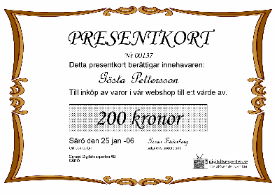 Presentkort