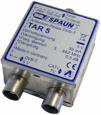 SPAUN / Axing TAR-5 / SPU 6-02 DVB-T / CATV Relä
