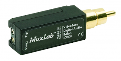Muxlab Digital audio Balun över Cat5