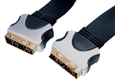High grade Scart Flat Pro Cable 1,5m