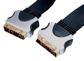 Scart Flat Pro Cable 0,75m
