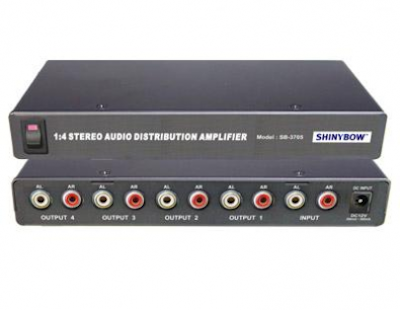 Shinybow SB-3705 Audio splitter 1 in 4 ut