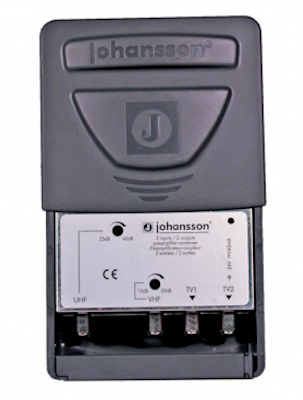 Johansson Antennförstärkare UHF / VHF 2 utgångar.