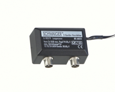 Schwaiger BS-6822 Antennsplitter aktivt t-kors för kabeltv