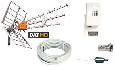 Televés DAT-HD 45 16db Förstärkningspaket 220V 20m LTE