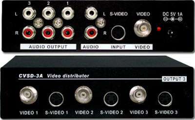 Cypress T. CVSD-3A Komposit / S-VHS spiltter med ljud