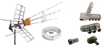 Antennpaket Västkusten Large + 20m kabel LTE