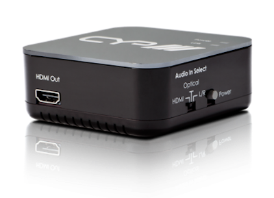 CYP/// Ljudinmatare för att mata in analogt eller digitalt ljud i HDMI