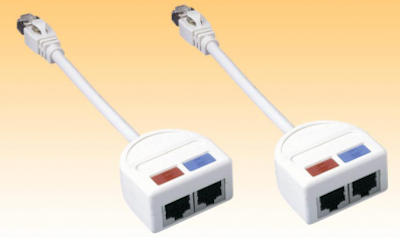 Digitaltvexperten T-MOD 3-S5 Ethernet splitter 2 Pack