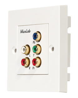 Component Video/Stereo Audio Wall Plate Balun