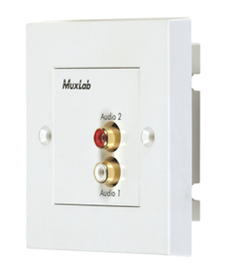 Muxlab Stereo Hi-Fi Wall Plate Balun