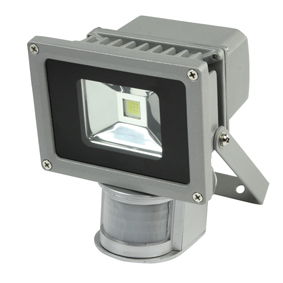 10 W 9 LED-projektorlampa med PIR-sensor