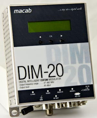 Macab DIM-20 AV-COFDM RF-modulator för DVB-T