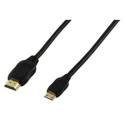 Standard HDMI-HDMI mini 0.7m High Speed med Ethernet