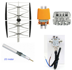 Aktiv gitterantenn 30db paket 12Volt