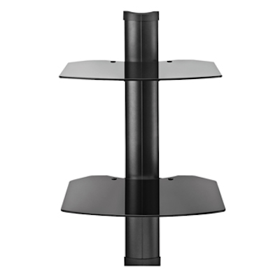 Omnimount Tria Vägghylla med 2st hyllor Svart