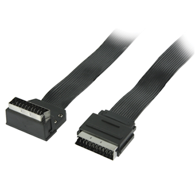 Digitaltvexperten Vinklad Scart-Scart 270º 3m